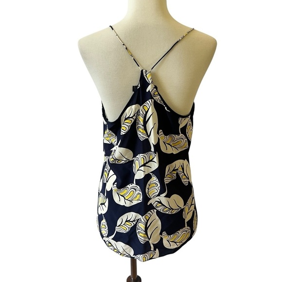 J CREW CAMISOLE 2 100% SILK SPAGHETTI STRAPS RACERBACK FLORAL FEMININE SLINKY - Picture 3 of 9